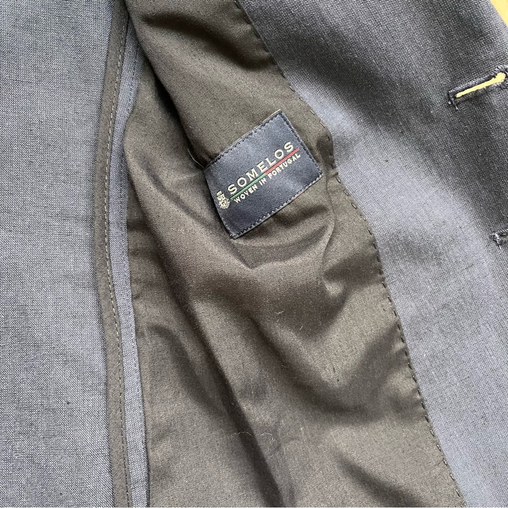 J.Crew Crewcuts Ludlow toddler cotton/linen blazer (navy, 2T) - Picture 6 of 8